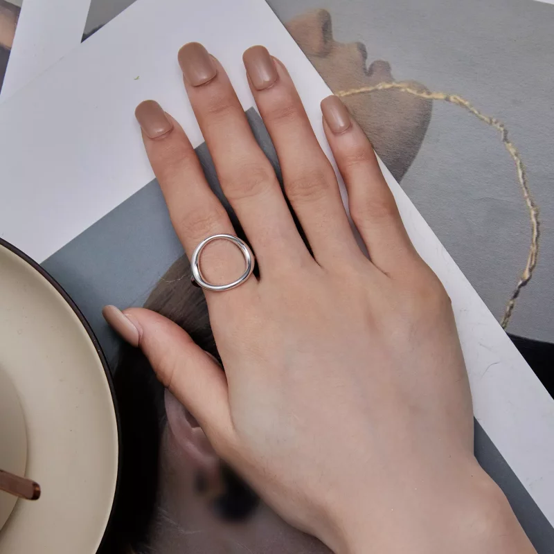 (afbeelding voor) Pandora Stijl Eenvoudige Samsara Open Ring - SCR919 - Bekijken 6