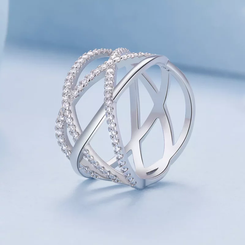 (afbeelding voor) Pandora-stijl eenvoudige Samsara Ring - BSR396 - Bekijken 2