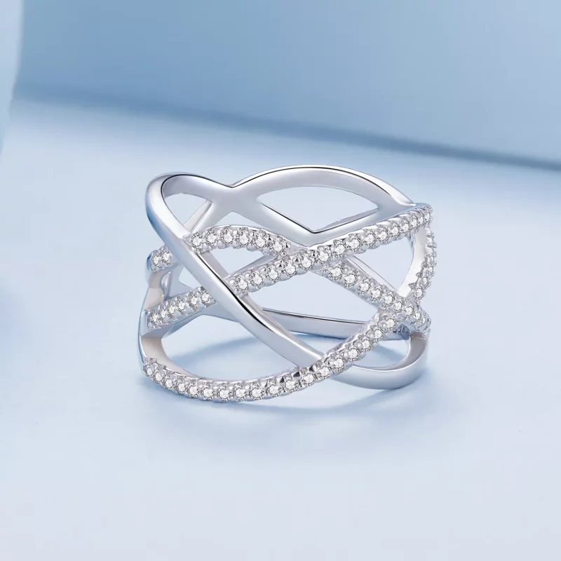(afbeelding voor) Pandora-stijl eenvoudige Samsara Ring - BSR396 - Bekijken 3