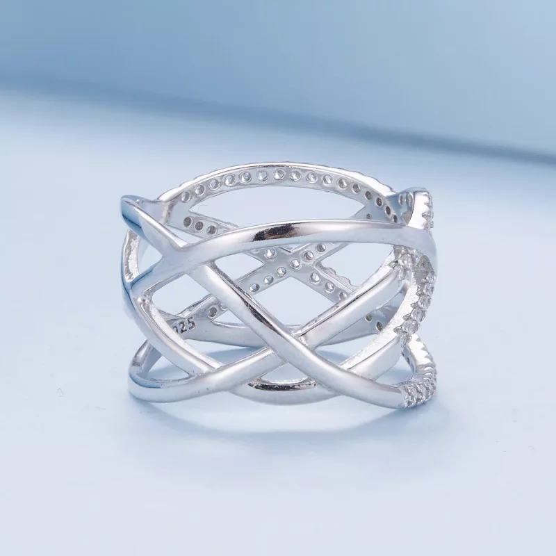 (afbeelding voor) Pandora-stijl eenvoudige Samsara Ring - BSR396 - Bekijken 4
