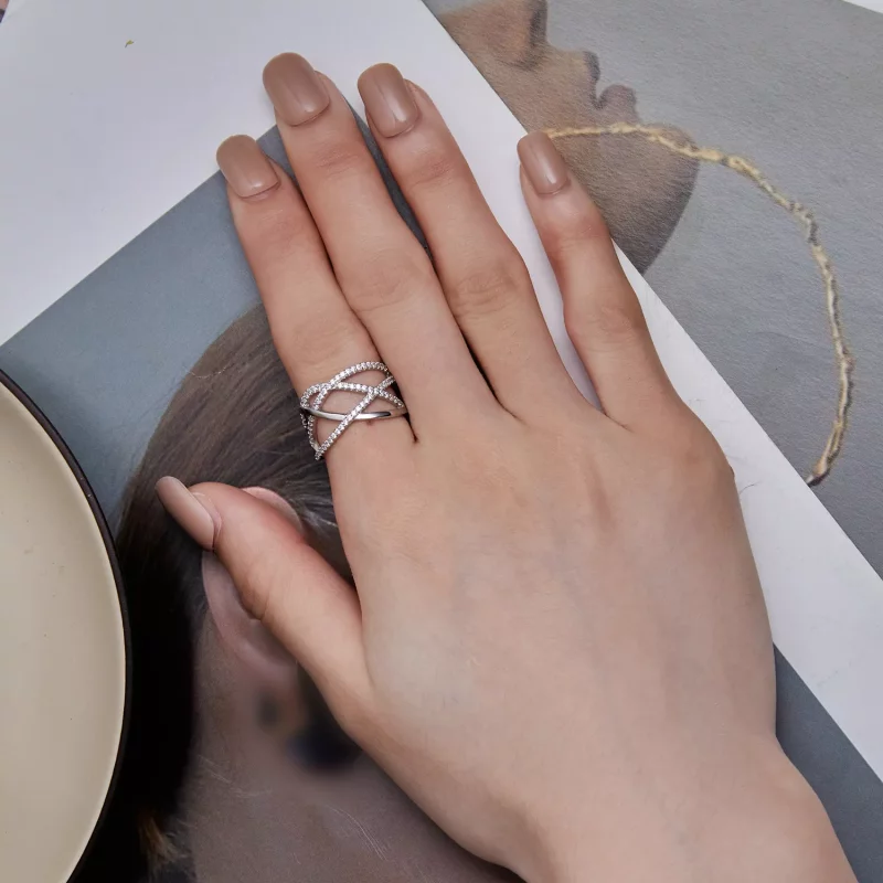 (afbeelding voor) Pandora-stijl eenvoudige Samsara Ring - BSR396 - Bekijken 7