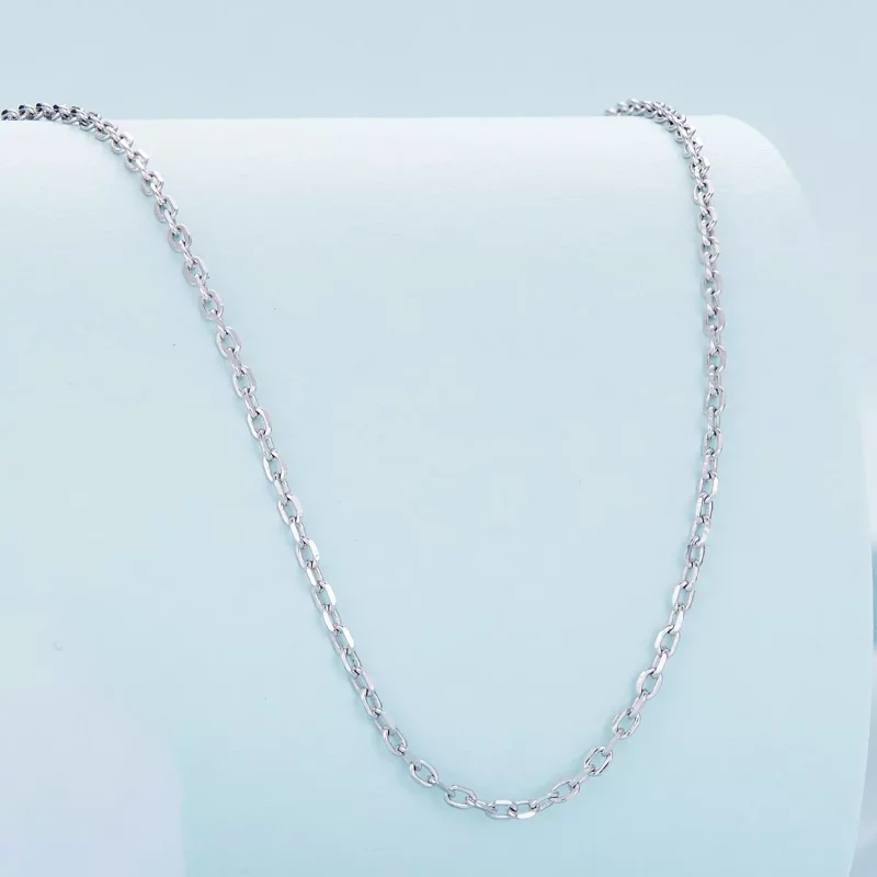 (afbeelding voor) Pandora-stijl eenvoudige zilveren ketting - SCA018 - Bekijken 2