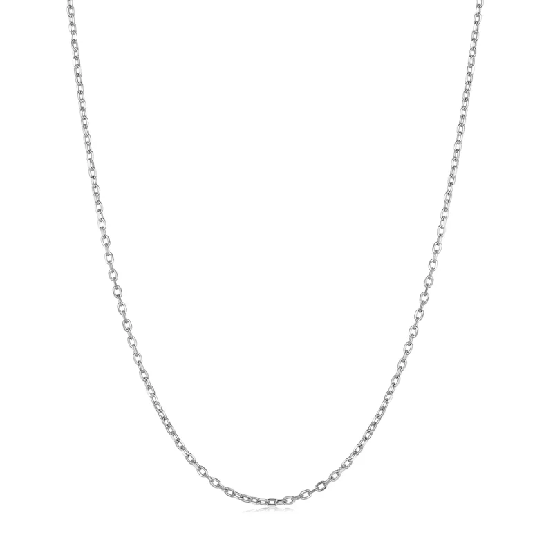 (afbeelding voor) Pandora-stijl eenvoudige zilveren ketting - SCA018 - Bekijken 3