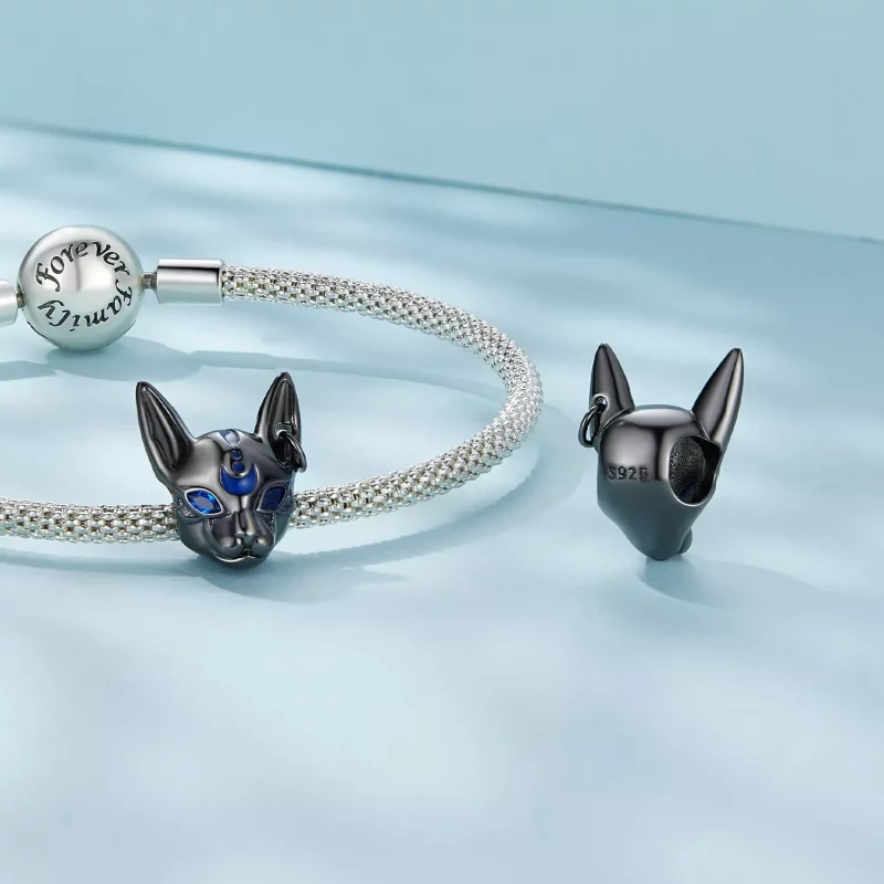 (afbeelding voor) Pandora stijl Egyptische Katten God bedel - SCC2592 - Bekijken 4