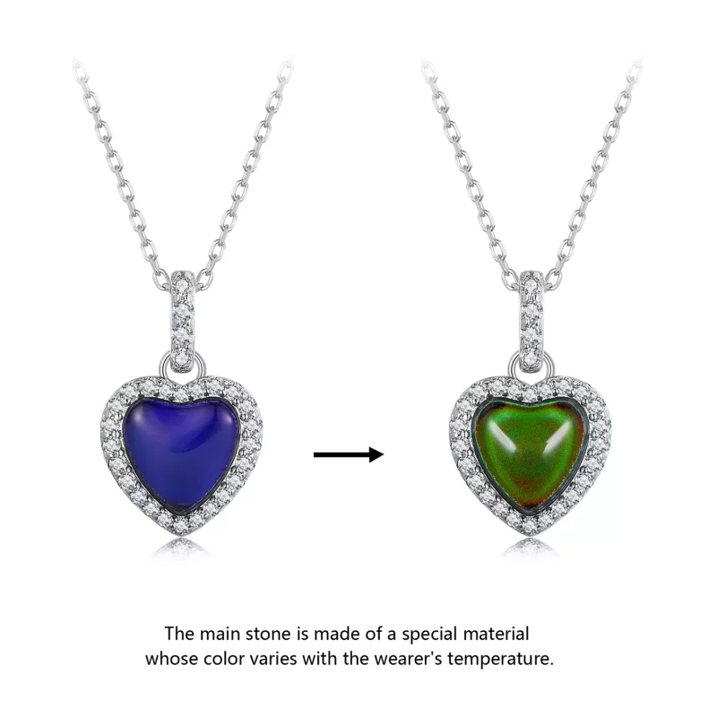 (afbeelding voor) Pandora-stijl Emotionele Hart Halsketting - BSN344 - Bekijken 2