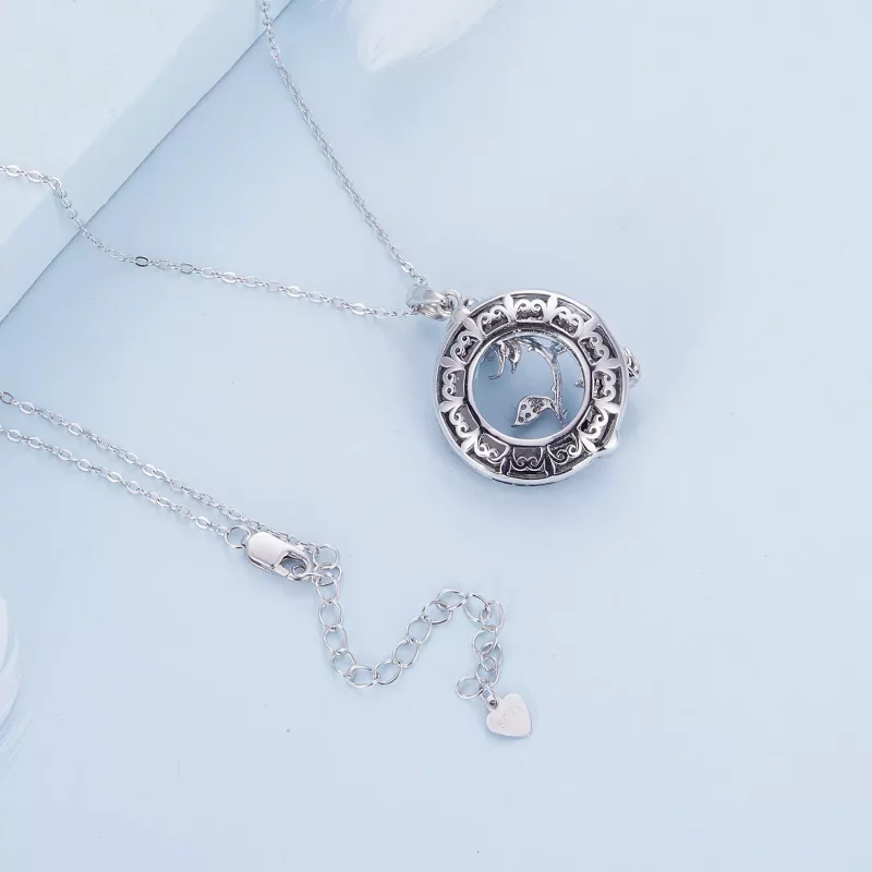 (afbeelding voor) Pandora Stijl Engel Ring Roze Ketting - BSN313 - Bekijken 4