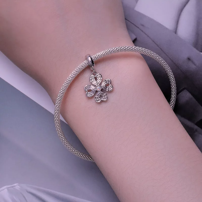 (afbeelding voor) Pandora-stijl Engelenvleugels Geluksklaver Dangle - SCC2484 - Bekijken 5