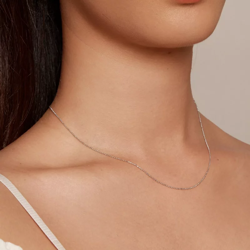 (afbeelding voor) Pandora Stijl Flash Kralen Ketting - Basis Halsketting - SCA027 - Bekijken 7