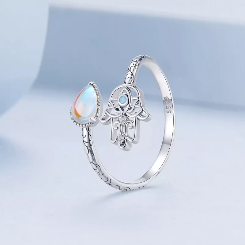 (afbeelding voor) Pandora Stijl Geluks Hand Ring - BSR486-E - Bekijken 2