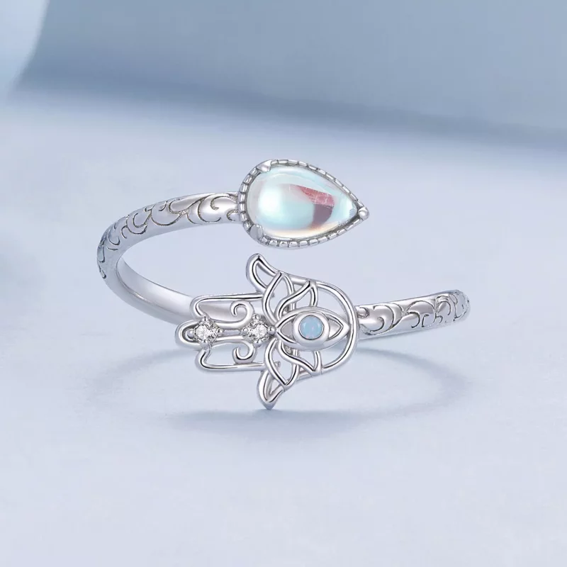 (afbeelding voor) Pandora Stijl Geluks Hand Ring - BSR486-E - Bekijken 3
