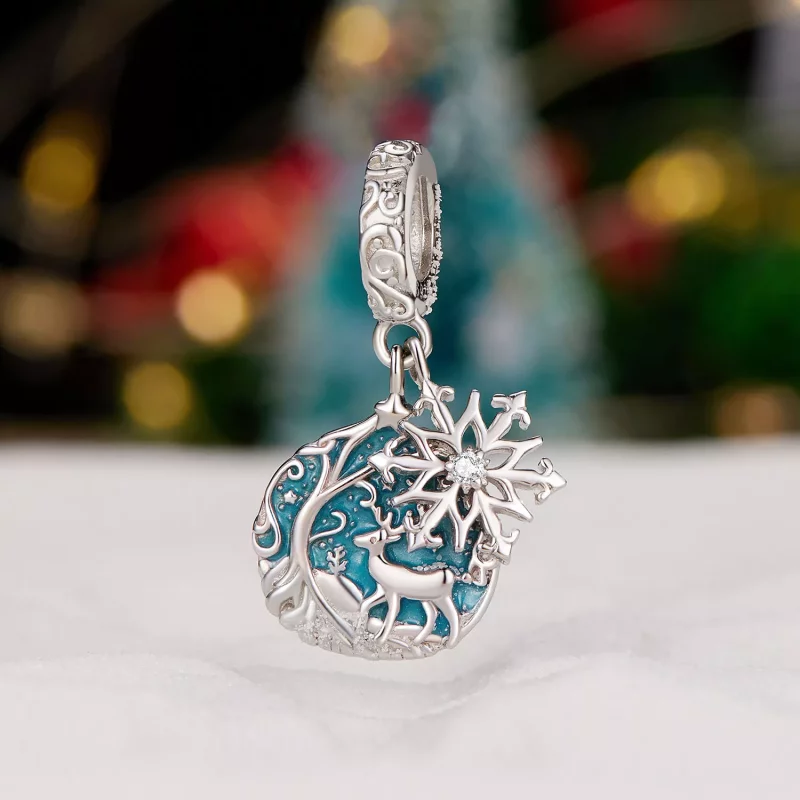 (afbeelding voor) Pandora-stijl Glow-In-The-Dark Elk Dangle - SCC2661 - Bekijken 2