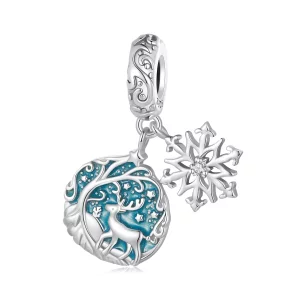 Pandora-stijl Glow-In-The-Dark Elk Dangle - SCC2661 (afbeelding voor) Pandora-stijl Glow-In-The-Dark Elk Dangle - SCC2661