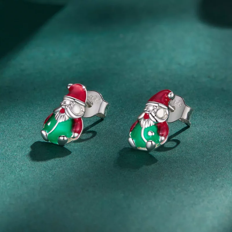 (afbeelding voor) Pandora Stijl Glow-In-The-Dark Kerst Studs Oorbellen - BSE918 - Bekijken 2