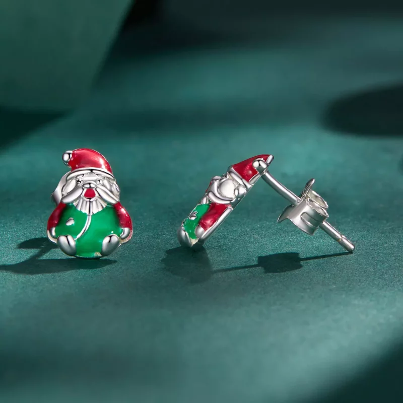 (afbeelding voor) Pandora Stijl Glow-In-The-Dark Kerst Studs Oorbellen - BSE918 - Bekijken 3