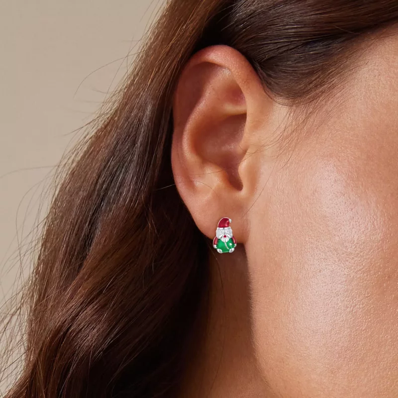 (afbeelding voor) Pandora Stijl Glow-In-The-Dark Kerst Studs Oorbellen - BSE918 - Bekijken 5