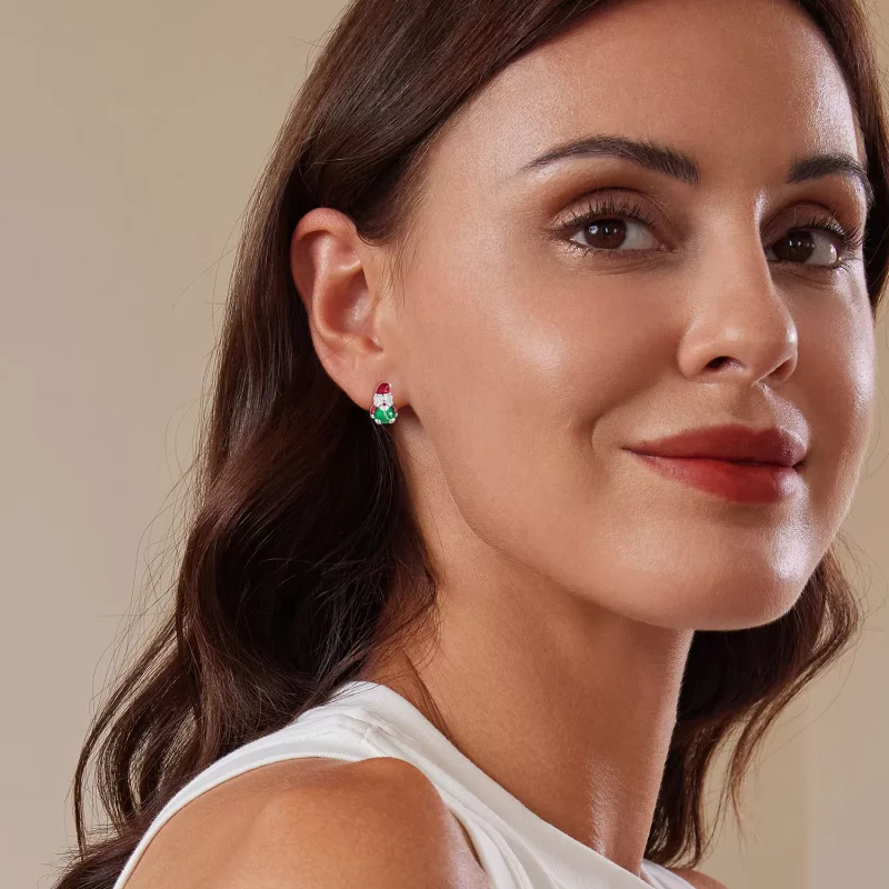 (afbeelding voor) Pandora Stijl Glow-In-The-Dark Kerst Studs Oorbellen - BSE918 - Bekijken 6