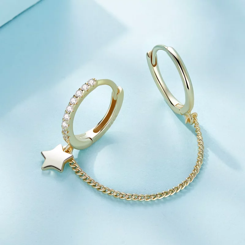 (afbeelding voor) Pandora Stijl Gouden Astropath Veilige Ketting - SCE914-B - Bekijken 3