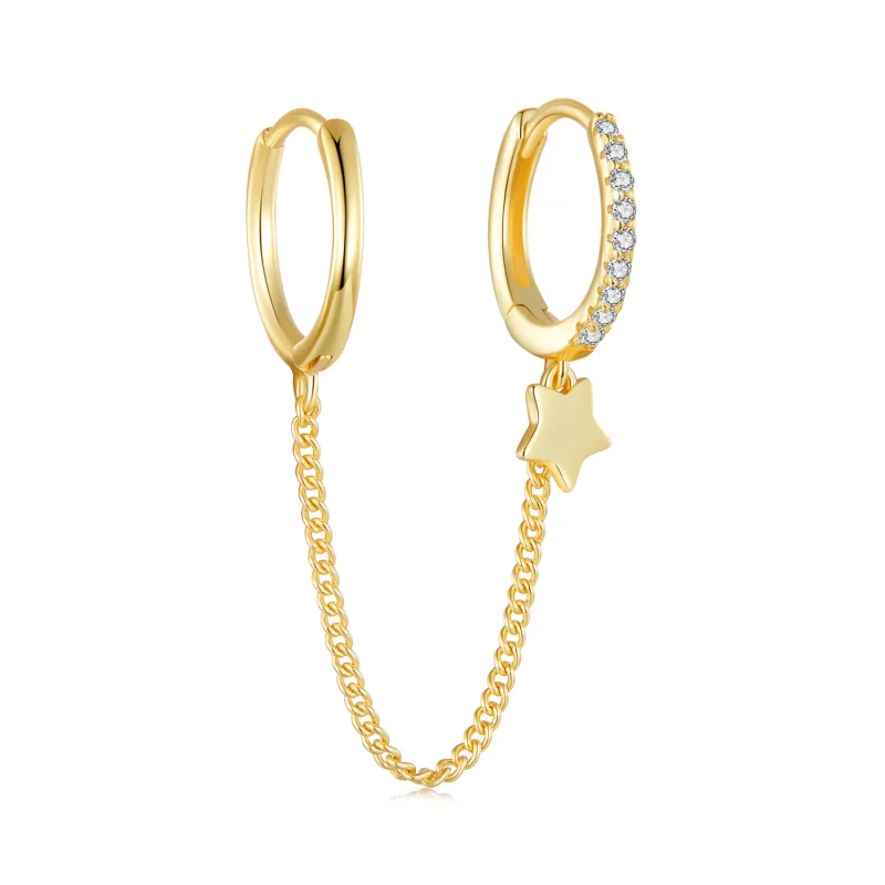 (afbeelding voor) Pandora Stijl Gouden Astropath Veilige Ketting - SCE914-B