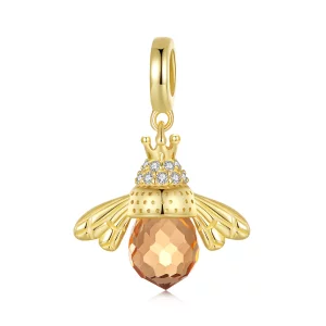 (afbeelding voor) Pandora Stijl Gouden Bij Dangle - SCC035-B