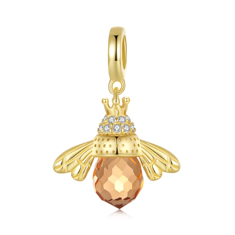 (afbeelding voor) Pandora Stijl Gouden Bij Dangle - SCC035-B