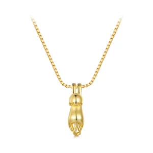 Pandora-stijl Gouden Kitten Ketting - SCN032-B (afbeelding voor) Pandora-stijl Gouden Kitten Ketting - SCN032-B