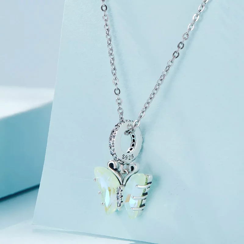 (afbeelding voor) Pandora Stijl Groene Aurora Vlinder Hanger - SCC2305-GN - Bekijken 2