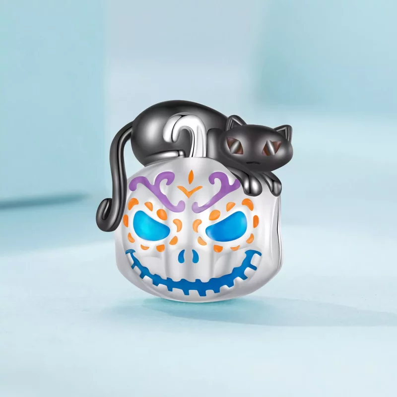(afbeelding voor) Pandora Stijl Halloween Jack-O-Lantern Bedel - SCC2626 - Bekijken 2