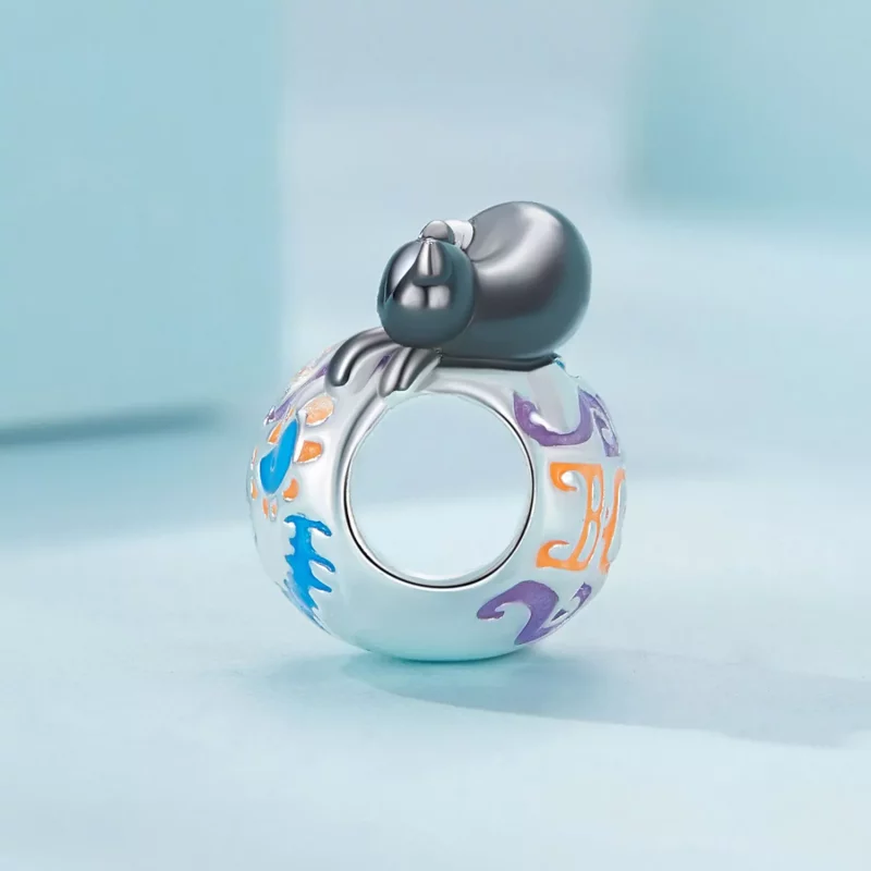 (afbeelding voor) Pandora Stijl Halloween Jack-O-Lantern Bedel - SCC2626 - Bekijken 3