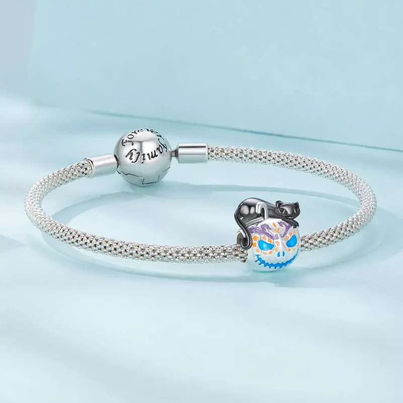(afbeelding voor) Pandora Stijl Halloween Jack-O-Lantern Bedel - SCC2626 - Bekijken 5