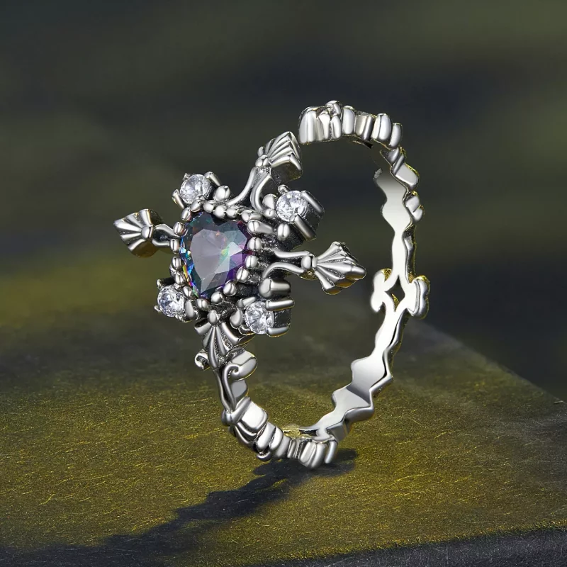 (afbeelding voor) Pandora Stijl Halloween Kruis Ring - BSR482-E - Bekijken 2
