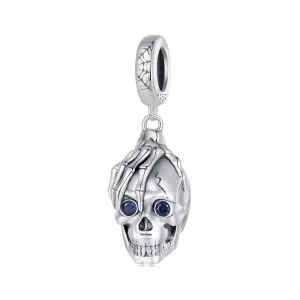 Pandora Stijl Halloween Skull Dangle - SCC2606 (afbeelding voor) Pandora Stijl Halloween Skull Dangle - SCC2606