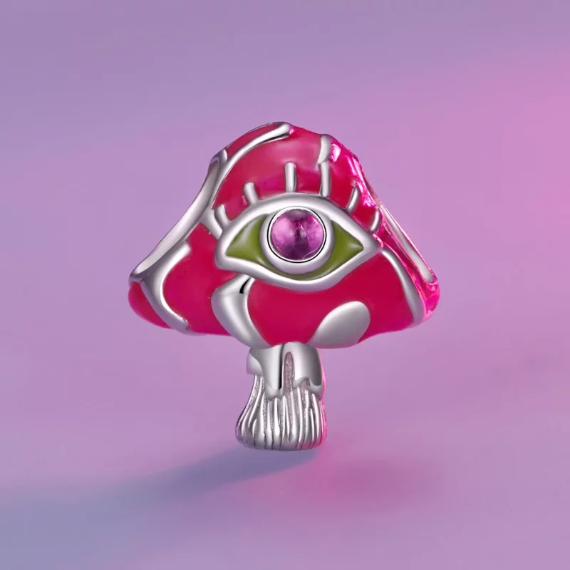 (afbeelding voor) Pandora Stijl Hallucinogene Paddenstoelen Bedel - SCC2532 - Bekijken 2