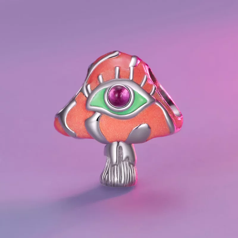 (afbeelding voor) Pandora Stijl Hallucinogene Paddenstoelen Bedel - SCC2532 - Bekijken 7