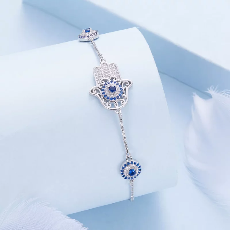 (afbeelding voor) Pandora Stijl Hand van Fatima Armband - BSB140 - Bekijken 3