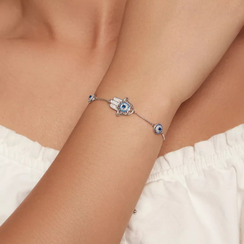 (afbeelding voor) Pandora Stijl Hand van Fatima Armband - BSB140 - Bekijken 4