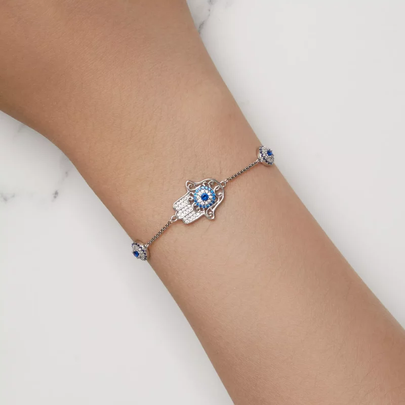 (afbeelding voor) Pandora Stijl Hand van Fatima Armband - BSB140 - Bekijken 5