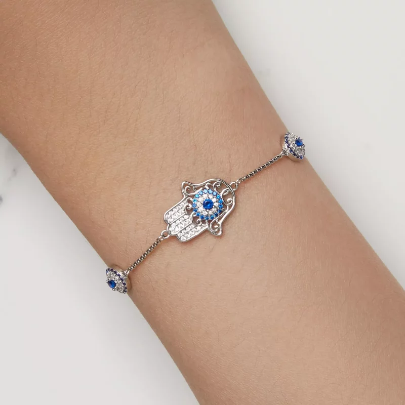 (afbeelding voor) Pandora Stijl Hand van Fatima Armband - BSB140 - Bekijken 7