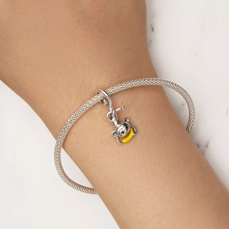 (afbeelding voor) Pandora-stijl hangende aap - SCC2547 - Bekijken 5