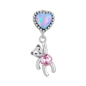 Pandora Stijl Hangende Beer - SCC2591 (afbeelding voor) Pandora Stijl Hangende Beer - SCC2591