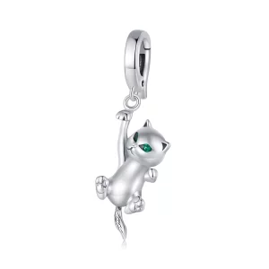 Pandora Stijl Hangende Kat - SCC2572 (afbeelding voor) Pandora Stijl Hangende Kat - SCC2572