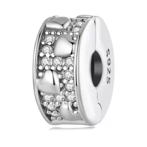 Pandora Stijl Hart Clip - SCC2492 (afbeelding voor) Pandora Stijl Hart Clip - SCC2492