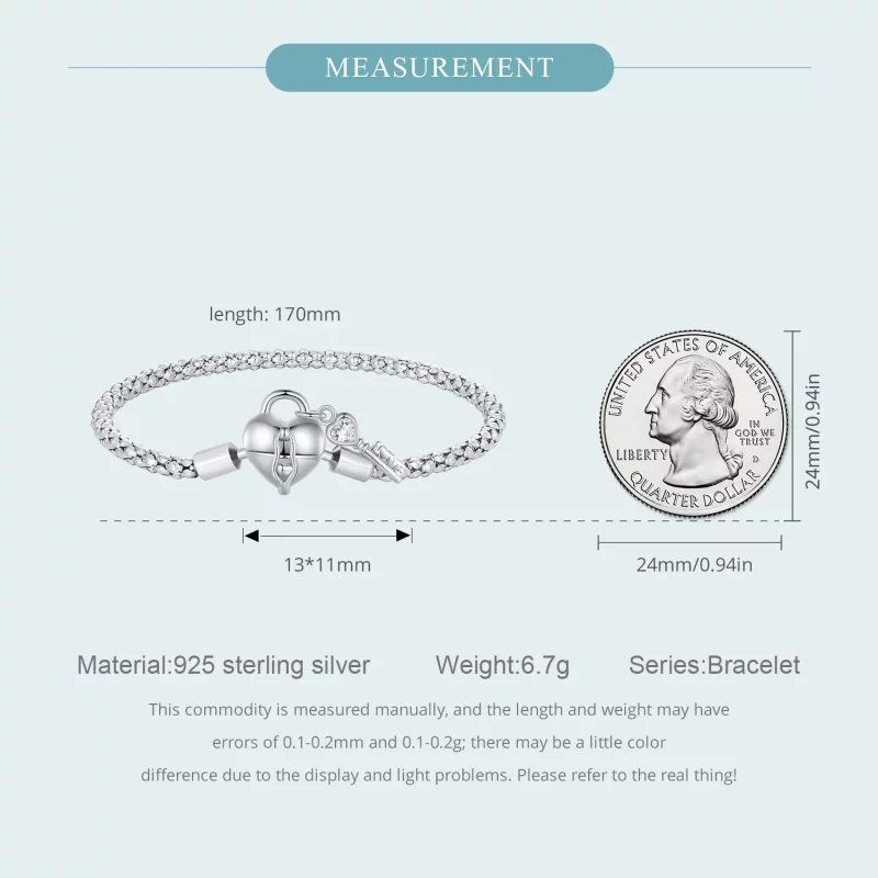 (afbeelding voor) Pandora Stijl Hart Sleutelhanger Armband - SCB259 - Bekijken 5