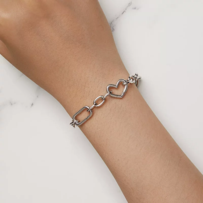 (afbeelding voor) Pandora Stijl Harten Ketting Armband - SCB258 - Bekijken 6