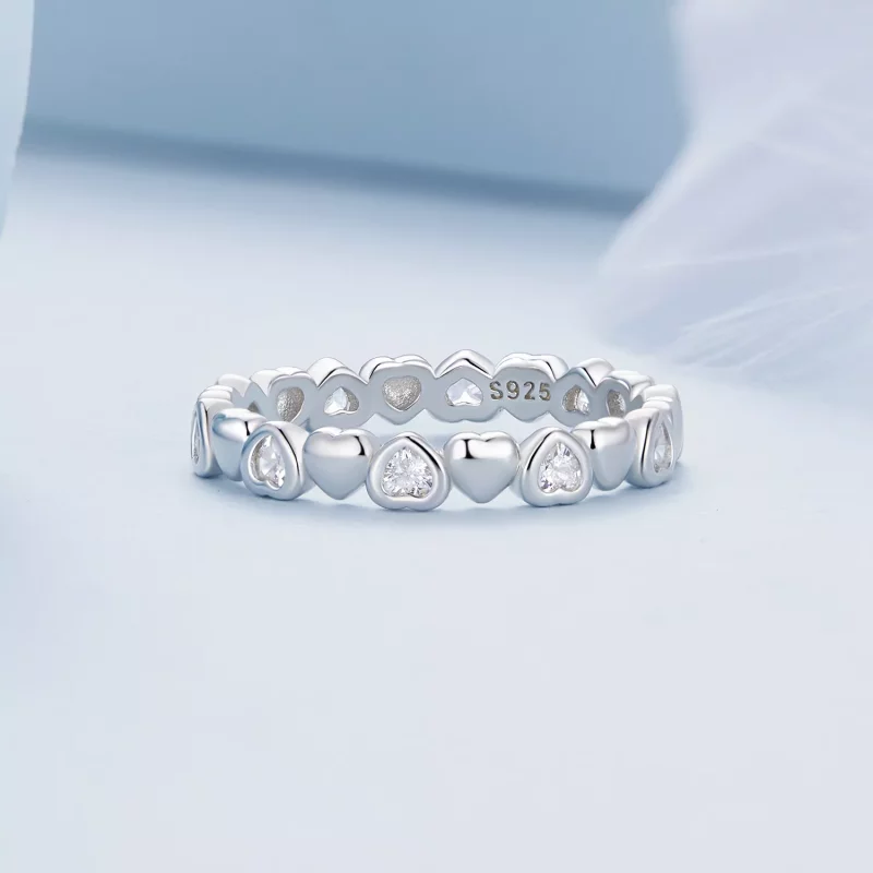 (afbeelding voor) Pandora Stijl Harten Ring - BSR421 - Bekijken 3
