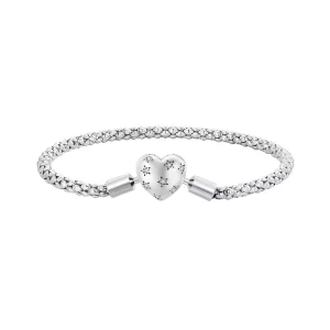 Pandora-stijl hartvormige basisketting armband - BSB135 (afbeelding voor) Pandora-stijl hartvormige basisketting armband - BSB135