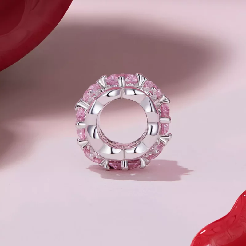 (afbeelding voor) Pandora-stijl Hartvormige Charme met Smalle Taille - BSC924 - Bekijken 3