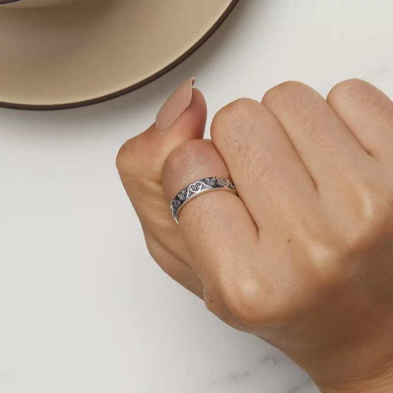 (afbeelding voor) Pandora Stijl Hartvormige Ingelegde Ring - SCR964 - Bekijken 6