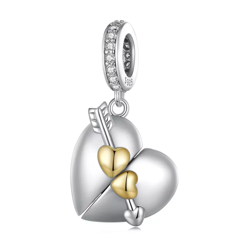 (afbeelding voor) Pandora-stijl Hartvormige Openable Dangle - BSC804 - Bekijken 2