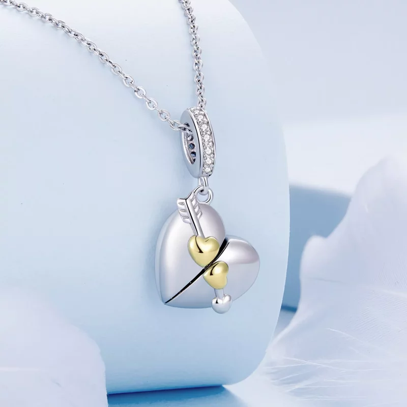 (afbeelding voor) Pandora-stijl Hartvormige Openable Dangle - BSC804 - Bekijken 4