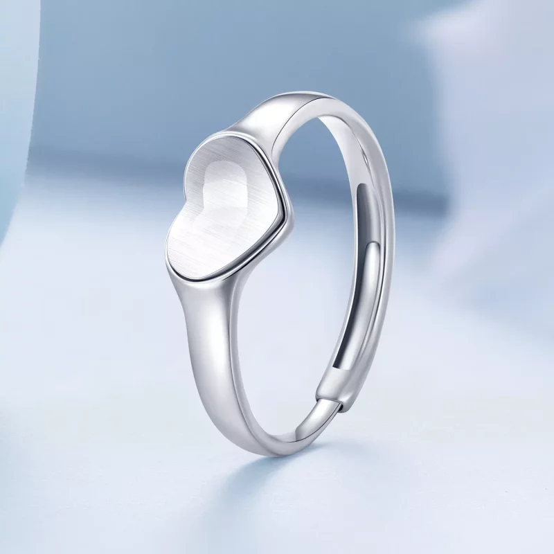 (afbeelding voor) Pandora stijl hartvormige reflecterende ring - BSR434 - Bekijken 2